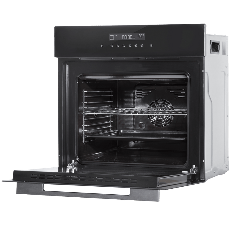 Sealey Baridi 60cm Built-In Fan Assisted, Single, Integrated 10 Function Electric Oven, Touchscreen Controls, 72L Capacity, Black 5056514614108 DH199 - Buy Direct from Spare and Square