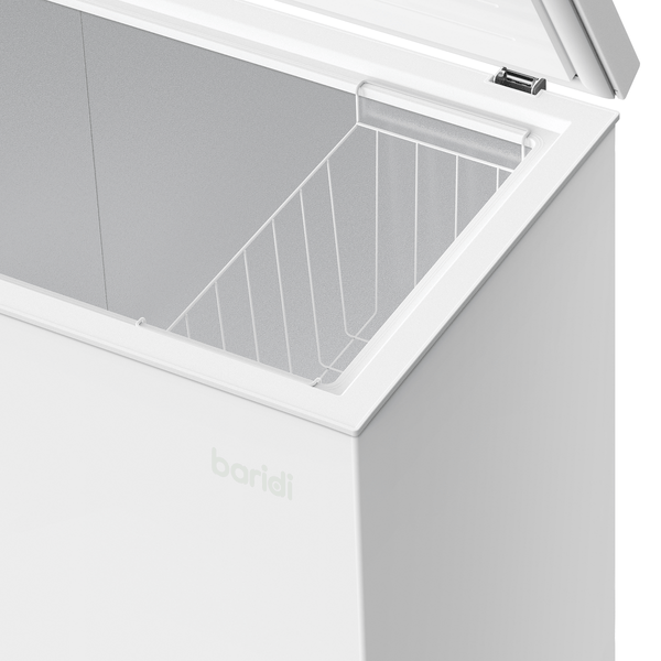 Sealey Baridi Freestanding Chest Freezer, 199L Capacity, Garages and Outbuilding Safe, -12 to -24°C Adjustable Thermostat with Refrigeration Mode, White 5056514611961 DH111 - Buy Direct from Spare and Square