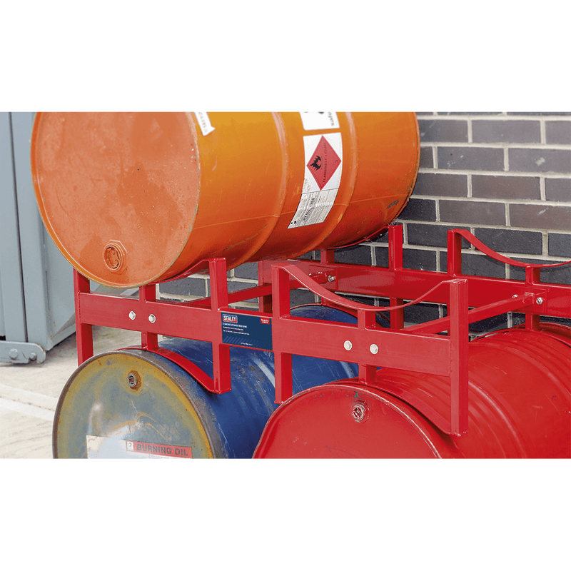 Sealey Barrel Bunds 2 Drum Storage Racking-DRP34 5051747912243 DRP34 - Buy Direct from Spare and Square