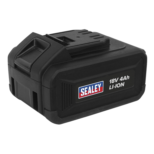 Sealey Batteries & Accessories 18V 4Ah Lithium-ion Power Tool Battery for CP1812-CP1812BP 5054511783391 CP1812BP - Buy Direct from Spare and Square