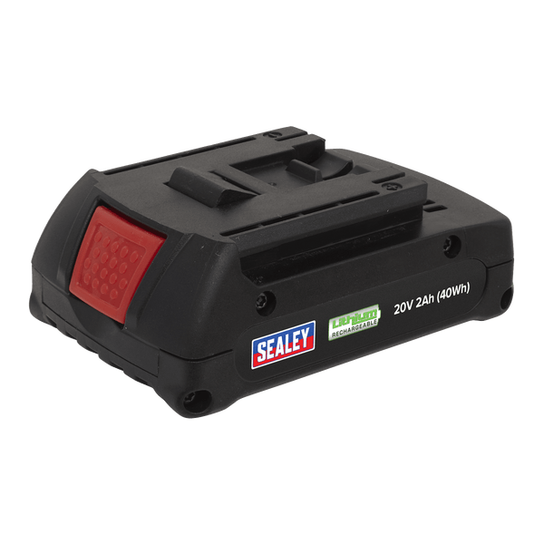 Sealey Batteries & Accessories 20V 2Ah Lithium-ion Battery for CP314 & CP316-CP3BP 5054630029219 CP3BP - Buy Direct from Spare and Square