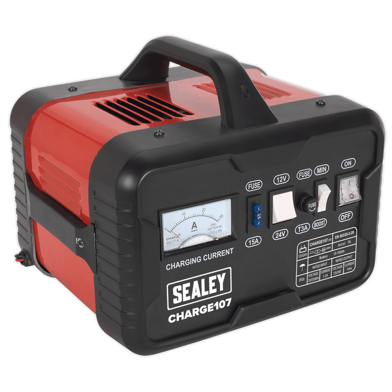 Sealey Battery Maintenance 11A 12/24V Battery Charger-CHARGE107 5054511464962 CHARGE107 - Buy Direct from Spare and Square