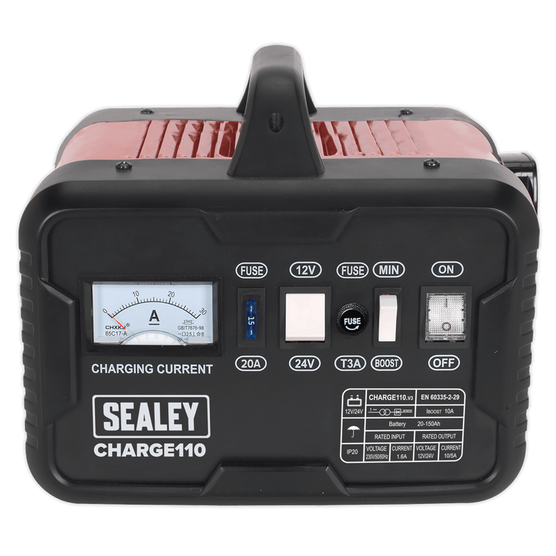 Sealey Battery Maintenance 14A 12V/24V Battery Charger-CHARGE110 5051747691049 CHARGE110 - Buy Direct from Spare and Square