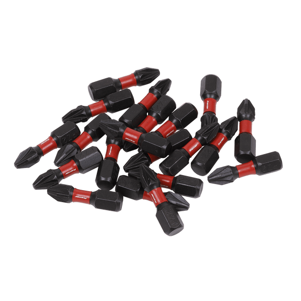 Sealey Bit Sets 20pc 25mm Pozi #2 Impact Power Tool Bits-AK8273 5054630011238 AK8273 - Buy Direct from Spare and Square