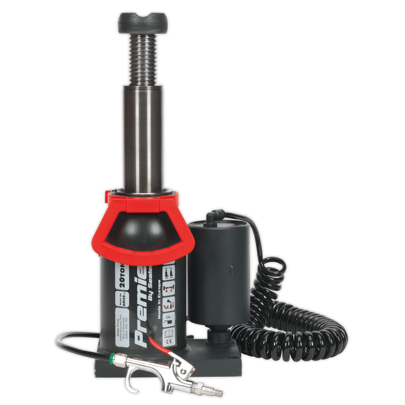 Sealey Bottle Jacks 20 Tonne Bottle Jack Manual/Air Hydraulic-AM20 5024209232364 AM20 - Buy Direct from Spare and Square