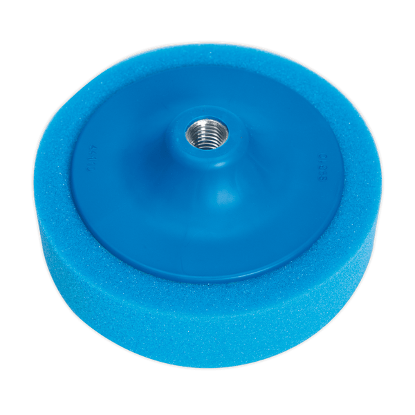 Sealey Buffing & Polishing Ø150 x 50mm Buffing & Polishing Foam Head 5/8"UNC Blue/Medium-PTC/CH/5/8-B 5024209242295 PTC/CH/5/8-B - Buy Direct from Spare and Square