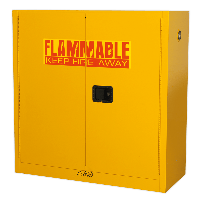 Sealey Cabinets 1095 x 460 x 1120mm Flammables Storage Cabinet-FSC09 5054511169898 FSC09 - Buy Direct from Spare and Square