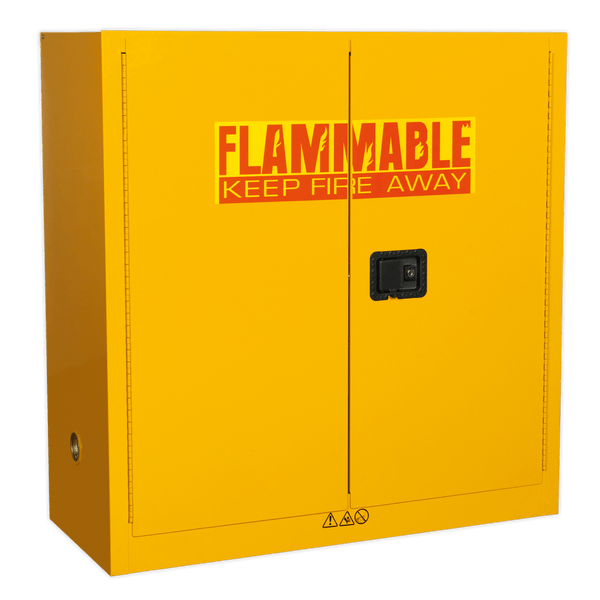 Sealey Cabinets 1095 x 460 x 1120mm Flammables Storage Cabinet-FSC09 5054511169898 FSC09 - Buy Direct from Spare and Square