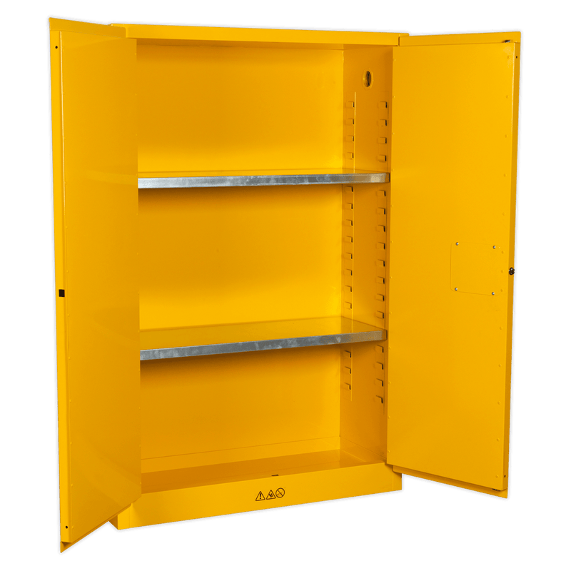 Sealey Cabinets 1095 x 460 x 1655mm Flammables Storage Cabinet-FSC10 5054511169904 FSC10 - Buy Direct from Spare and Square