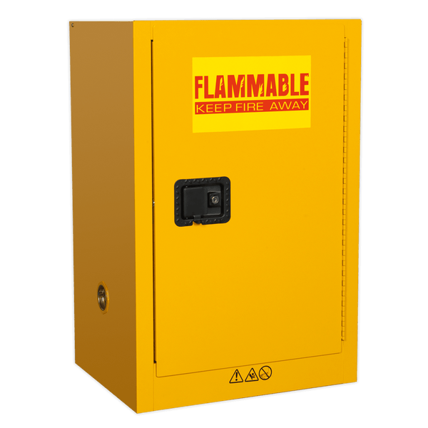 Sealey Cabinets 585 x 455 x 890mm Flammables Storage Cabinet-FSC07 5054511169850 FSC07 - Buy Direct from Spare and Square