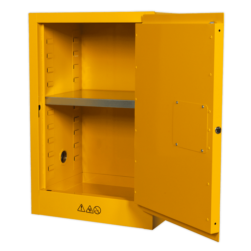 Sealey Cabinets 585 x 455 x 890mm Flammables Storage Cabinet-FSC07 5054511169850 FSC07 - Buy Direct from Spare and Square