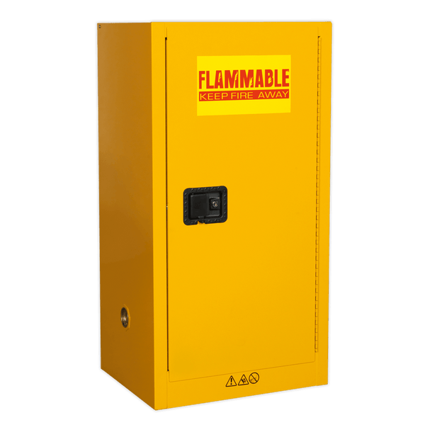 Sealey Cabinets 585 x 460 x 1120mm Flammables Storage Cabinet-FSC08 5054511169867 FSC08 - Buy Direct from Spare and Square