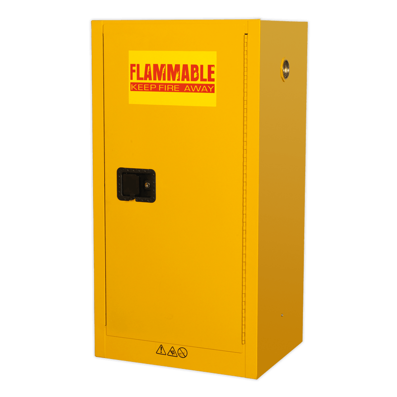 Sealey Cabinets 585 x 460 x 1120mm Flammables Storage Cabinet-FSC08 5054511169867 FSC08 - Buy Direct from Spare and Square