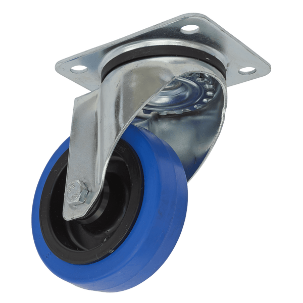 Sealey Castor Wheels Ø100mm Castor Wheel Swivel Plate-SCW3100SP 5054511761474 SCW3100SP - Buy Direct from Spare and Square