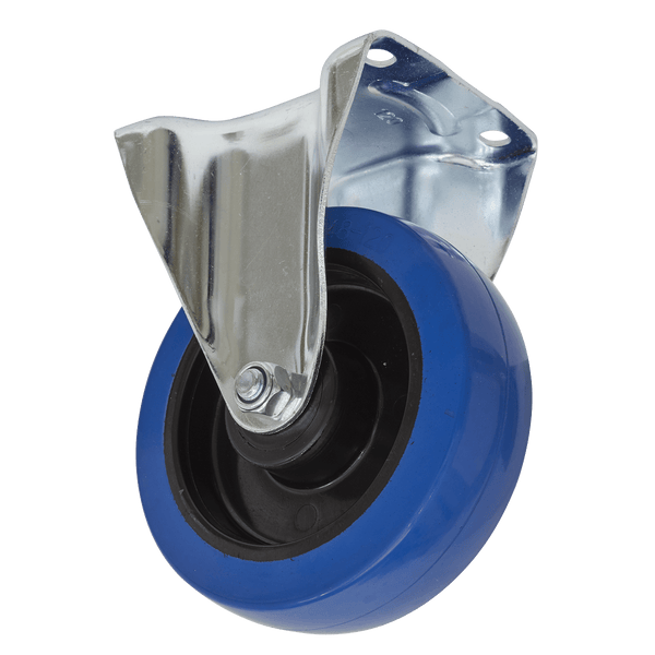 Sealey Castor Wheels Ø160mm Castor Wheel Fixed Plate-SCW3160FP 5054511759211 SCW3160FP - Buy Direct from Spare and Square