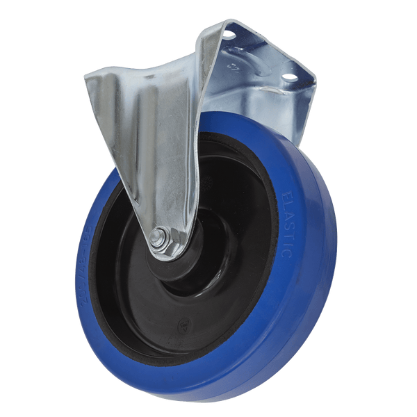 Sealey Castor Wheels Ø200mm Castor Wheel Fixed Plate-SCW3200FP 5054511761603 SCW3200FP - Buy Direct from Spare and Square