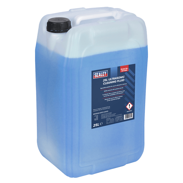 Sealey Chemicals 25L Ultrasonic Cleaning Fluid-SCT25D 5054630093241 SCT25D - Buy Direct from Spare and Square