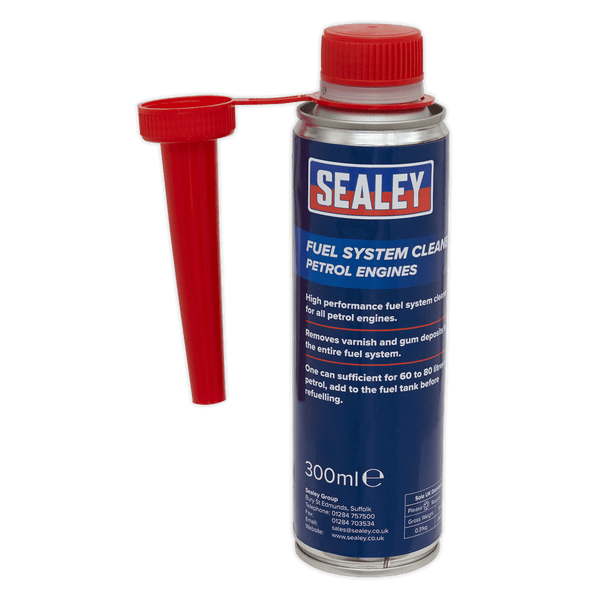 Sealey Chemicals 300ml Fuel System Cleaner - Petrol Engines-FSCP300 5054511473995 FSCP300 - Buy Direct from Spare and Square