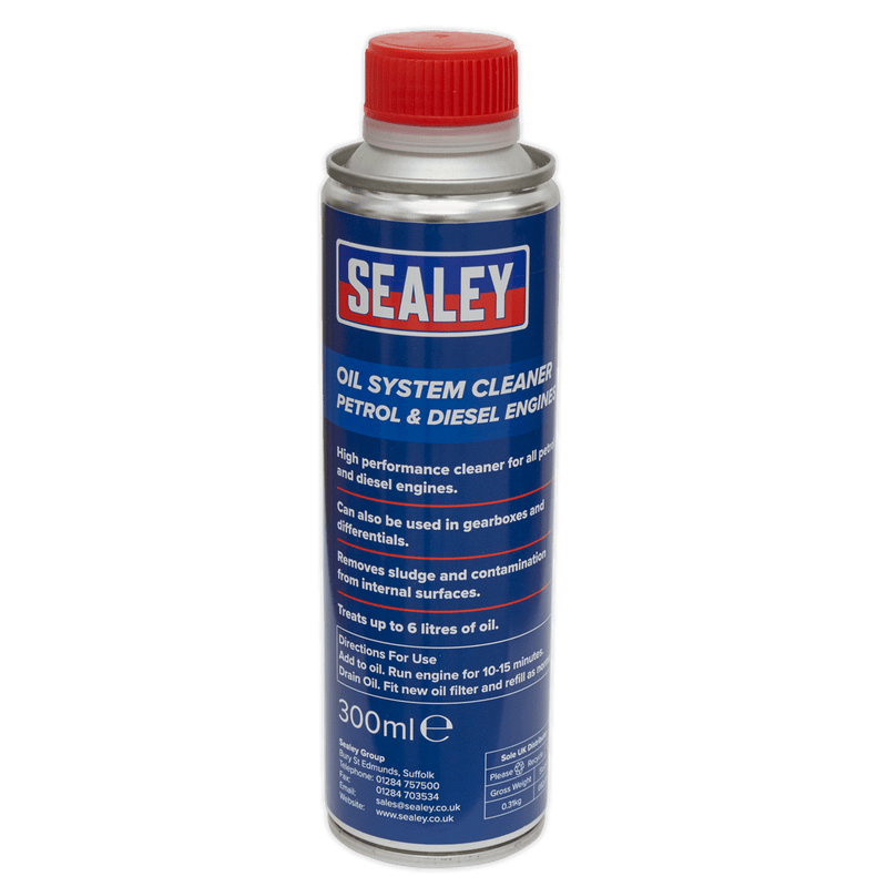 Sealey Chemicals 300ml Oil System Cleaner - Petrol & Diesel Engines-OSCL300 5054511474060 OSCL300 - Buy Direct from Spare and Square