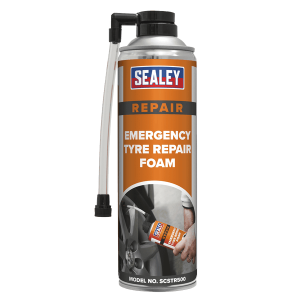 Sealey Chemicals 500ml Emergency Tyre Repair Foam-SCSTR500 5054511613254 SCSTR500 - Buy Direct from Spare and Square