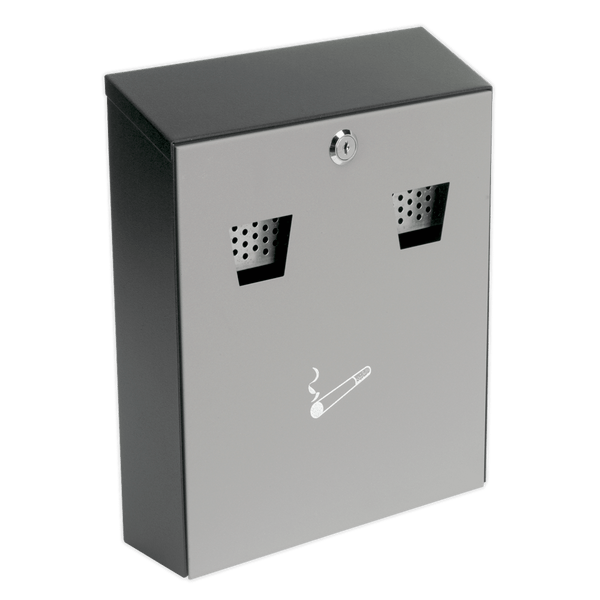 Sealey Cigarette & Litter Bins Wall-Mounting Cigarette Bin-RCB01 5051747381766 RCB01 - Buy Direct from Spare and Square