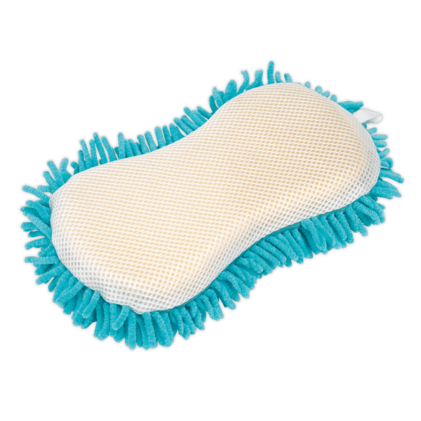 Sealey Cleaning Aids 2-in-1 Shaggy Microfibre Sponge-CC76 5024209959162 CC76 - Buy Direct from Spare and Square
