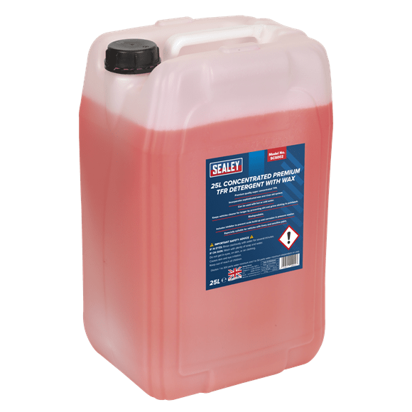 Sealey Cleaning Chemicals Sealey TFR Premium Detergent With Wax Concentrate - 25L SCS002 - Buy Direct from Spare and Square