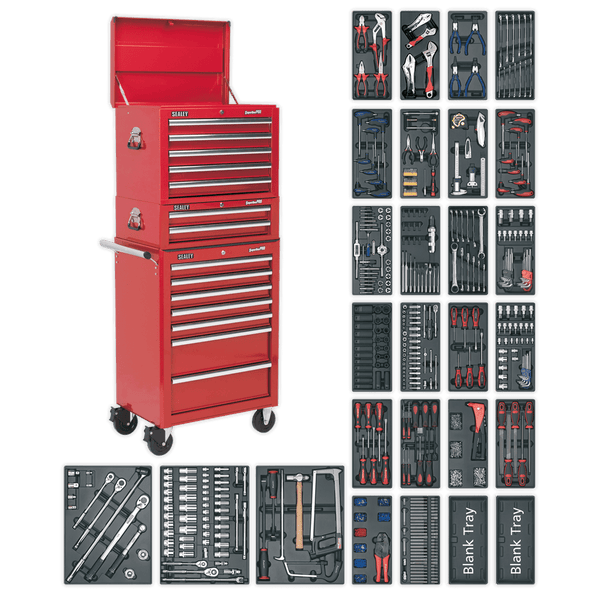 Sealey Combo Kits 14 Drawer Tool Chest Combination with 1179pc Tool Kit-SPTCOMBO1 5051747453197 SPTCOMBO1 - Buy Direct from Spare and Square