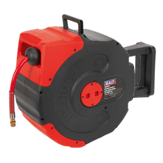 Sealey Compressor Hose Sealey Retractable Air Hose Reel - 20m - 10mm ID Hose SA93 - Buy Direct from Spare and Square