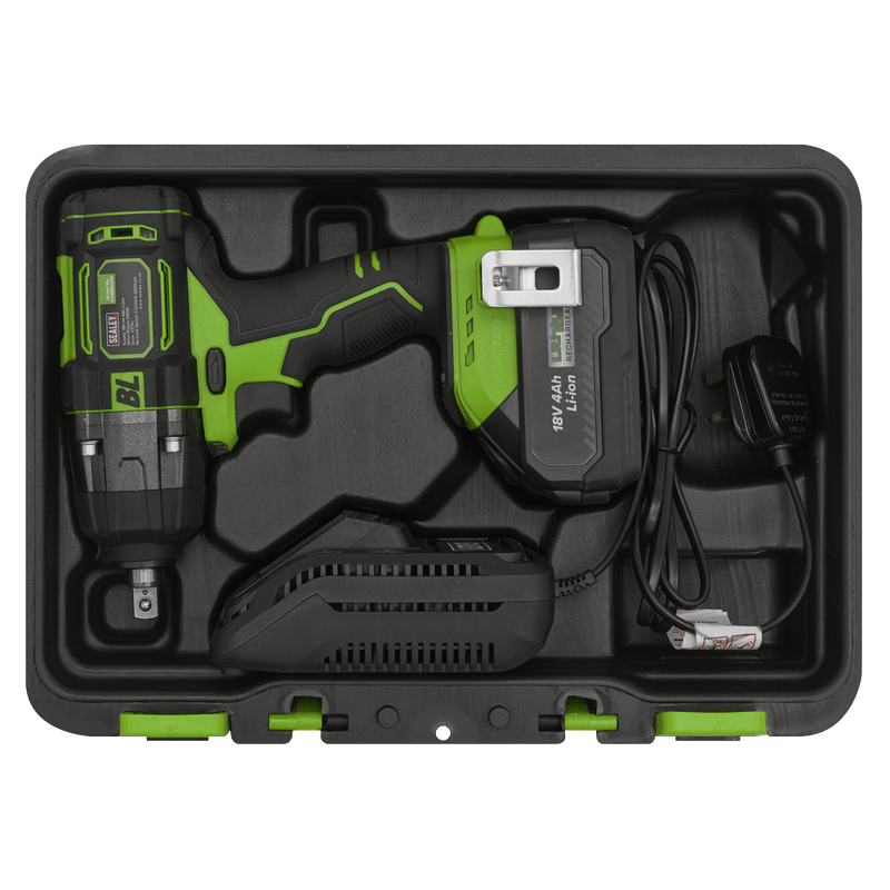 Sealey Cordless Impact Wrench 18V 4Ah Lithium-ion 1/2"Sq Drive 5054630260308 CP650LIHV - Buy Direct from Spare and Square