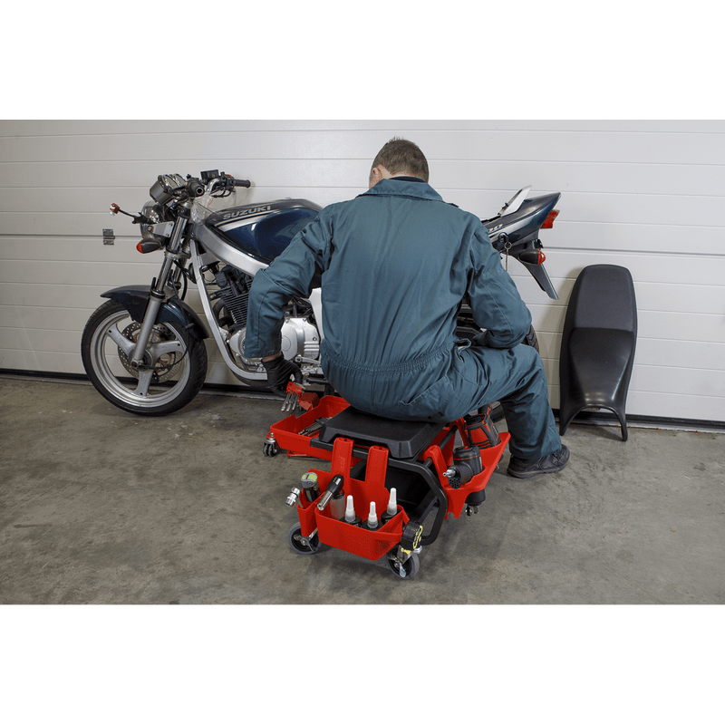 Sealey Creepers & Seats Mechanic's Detailing Utility Seat-SCR90 5054630165320 SCR90 - Buy Direct from Spare and Square