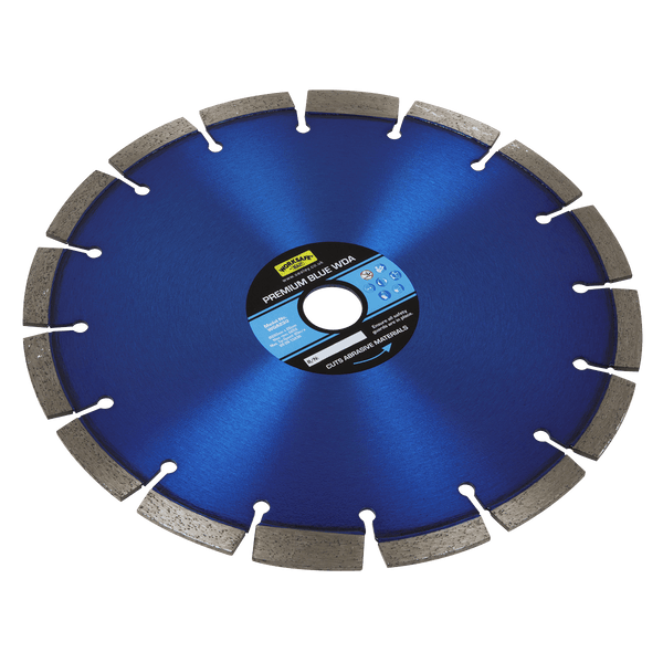 Sealey Cutting Discs Ø230 x 22mm Premium Blue WDA Diamond Blade-WDA230 5055111207416 WDA230 - Buy Direct from Spare and Square