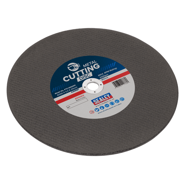 Sealey Cutting Discs Ø300 x 3.2 x Ø20mm Flat Metal Cutting Disc-PTC/30020C 5054630117336 PTC/30020C - Buy Direct from Spare and Square