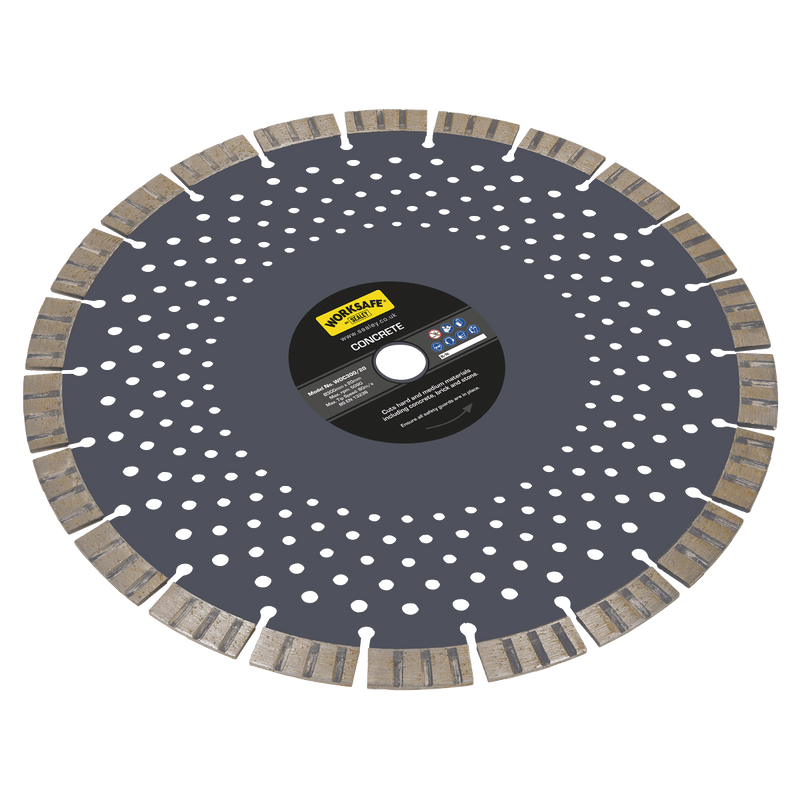 Sealey Cutting Discs Ø300mm Concrete Cutting Disc Dry Use-WDC300/20 5054630024207 WDC300/20 - Buy Direct from Spare and Square