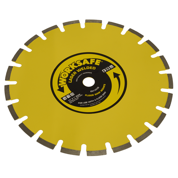 Sealey Cutting Discs Ø350 x Ø25mm Floor Saw Blade (Hard)-WDHFS350 5055111211970 WDHFS350 - Buy Direct from Spare and Square