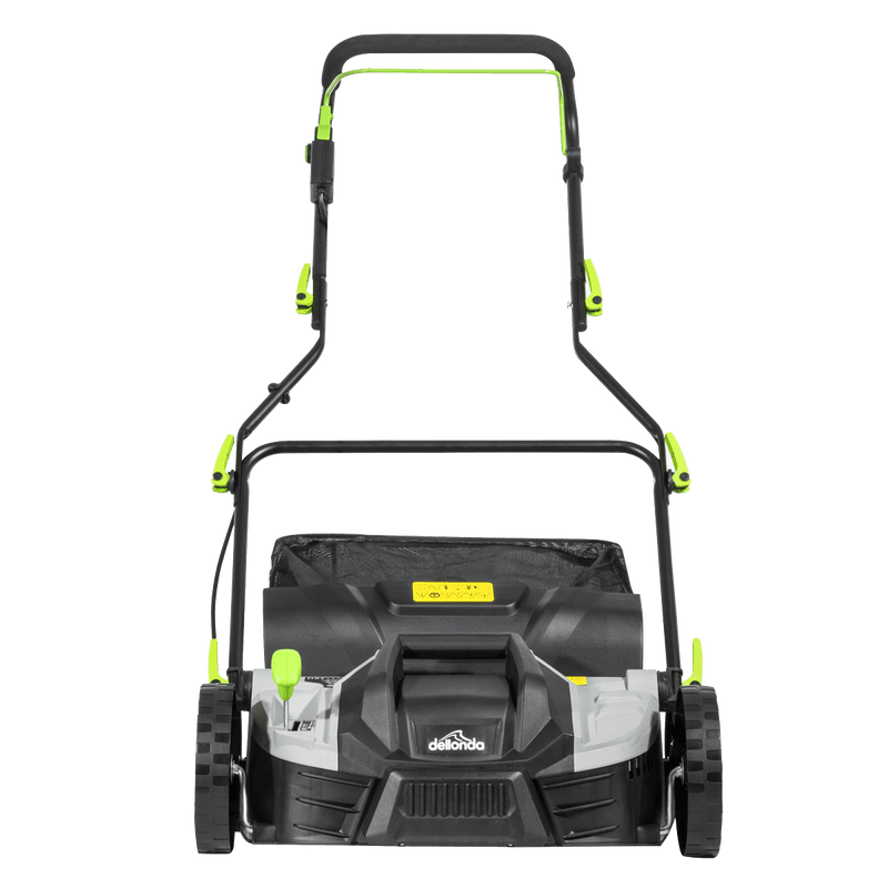 Sealey Dellonda 1500W Electric 2-in-1 Scarifier with 5-Heights, 36cm Cutting Diameter, 45L Grass Collection Bag, 10m Mains Cable, Hand Push 5056514606523 DG216 - Buy Direct from Spare and Square