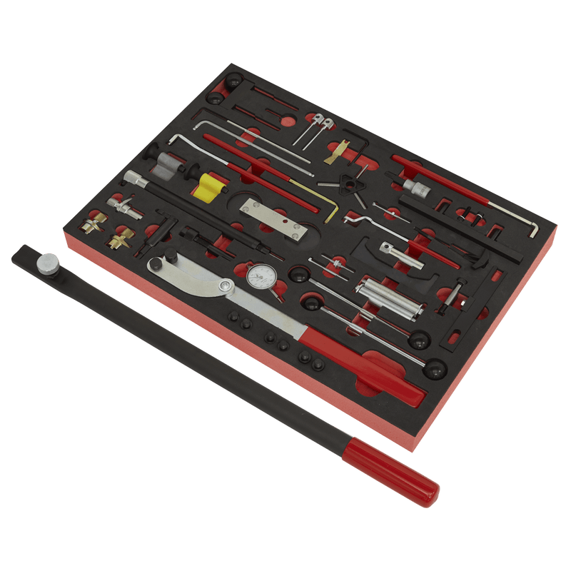 Sealey Diesel & Petrol Master Timing Tool Kit 59pc VAG - Belt/Chain Drive 5054630022753 VS5100MK - Buy Direct from Spare and Square