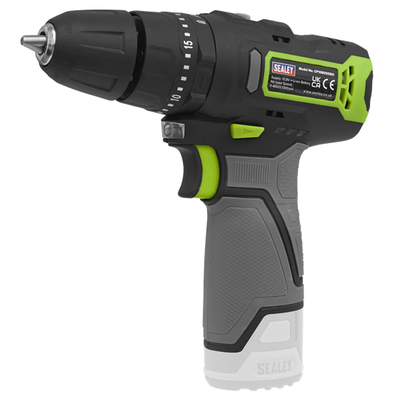 Sealey Drill Sealey 10.8v SV10.8 10mm Cordless Hammder Drill / Driver - BODY ONLY CP108VDDBO - Buy Direct from Spare and Square