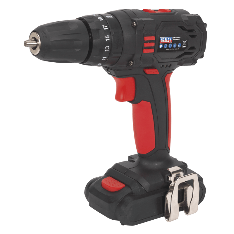 Sealey Drills 18V Ø10mm Cordless Combi Drill-CP18VLD 5054511117615 CP18VLD - Buy Direct from Spare and Square
