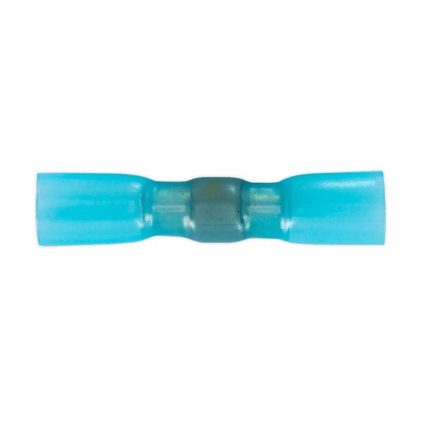 Sealey Electrical Blue Heat Shrink Butt Connector with Crimp & Solder - Pack of 25-HSSB25B 5054511217858 HSSB25B - Buy Direct from Spare and Square