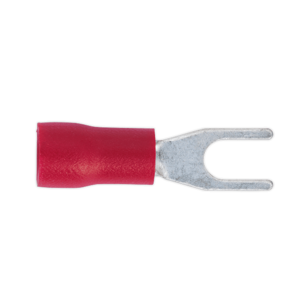 Sealey Electrical Ø3.7mm (4BA) Red Easy-Entry Fork Terminal - Pack of 100-RT13 5054511012514 RT13 - Buy Direct from Spare and Square
