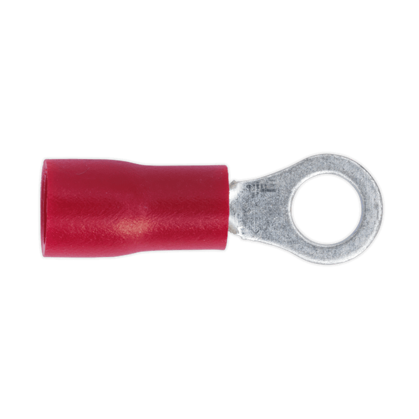 Sealey Electrical Ø4.3mm (4BA) Red Easy-Entry Ring Terminal - Pack of 100-RT24 5054511012866 RT24 - Buy Direct from Spare and Square