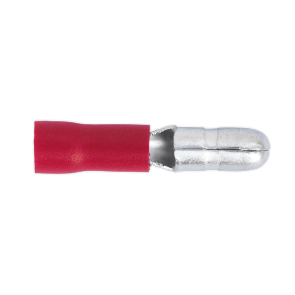 Sealey Electrical Ø4mm Red Male Bullet Terminal - Pack of 100-RT11 5054511012491 RT11 - Buy Direct from Spare and Square