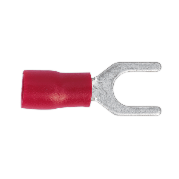 Sealey Electrical Ø5.3mm (2BA) Red Easy-Entry Fork Terminal - Pack of 100-RT14 5054511012521 RT14 - Buy Direct from Spare and Square