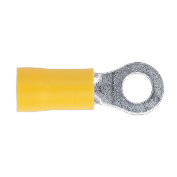 Sealey Electrical Ø5.3mm (2BA) Yellow Easy-Entry Ring Terminal - Pack of 100-YT18 5054511012774 YT18 - Buy Direct from Spare and Square