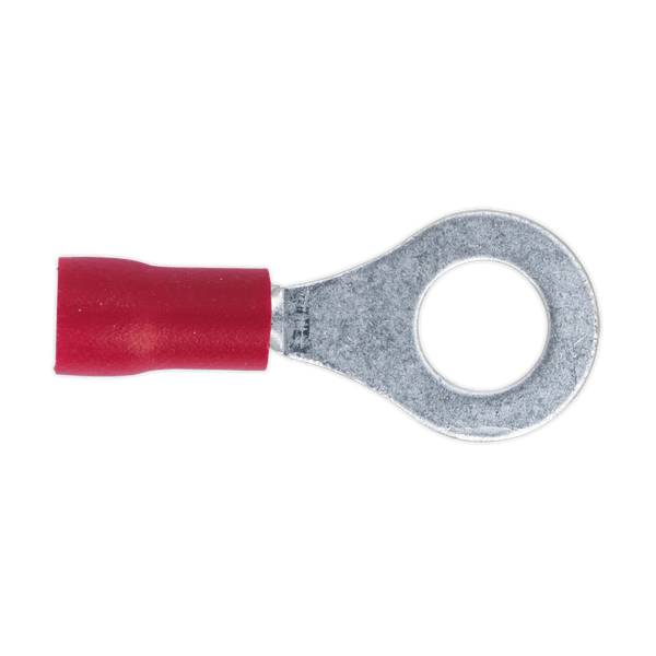 Sealey Electrical Ø6.4mm (1/4") Red Easy-Entry Ring Terminal - Pack of 100-RT26 5054511012675 RT26 - Buy Direct from Spare and Square