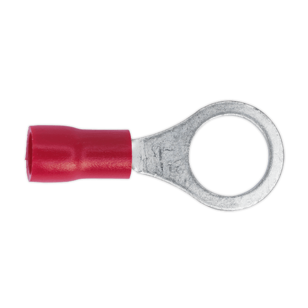 Sealey Electrical Ø8.4mm (5/16") Red Easy-Entry Ring Terminal - Pack of 100-RT27 5054511012682 RT27 - Buy Direct from Spare and Square
