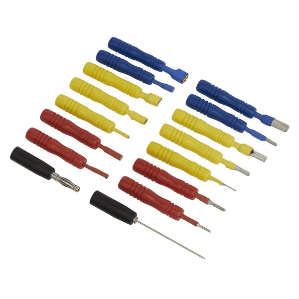Sealey Electrics 16pc Test Lead Connector Set-TLCS01 5054511668735 TLCS01 - Buy Direct from Spare and Square