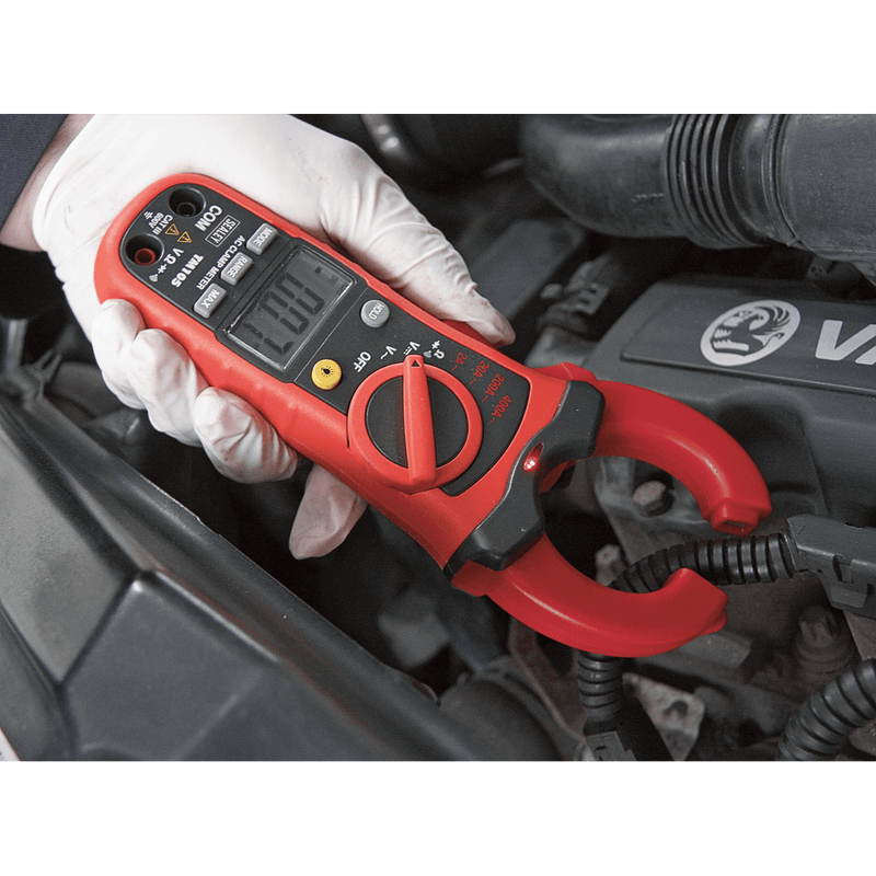 Sealey Electrics 6-Function Professional Auto-Ranging Digital Clamp Meter NCVD-TM105 5051747492899 TM105 - Buy Direct from Spare and Square