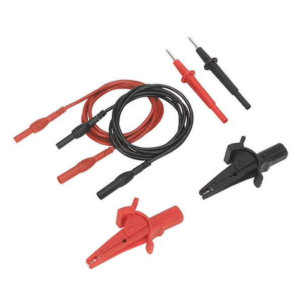 Sealey Electrics 6pc Automotive Test Lead & Crocodile Clip Set-TATL 5051747496927 TATL - Buy Direct from Spare and Square